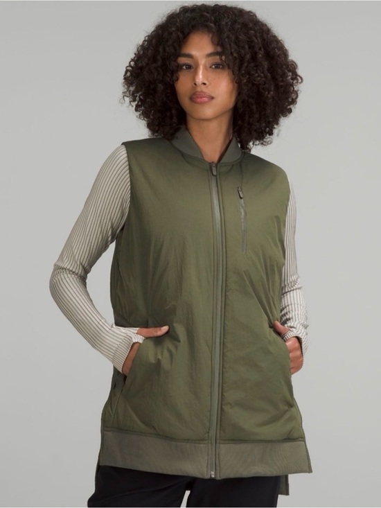 lululemon athletica Jackets & Blazers - lululemon athletica Insultaed Bomber Vest Zip-Front Women's Vest Green